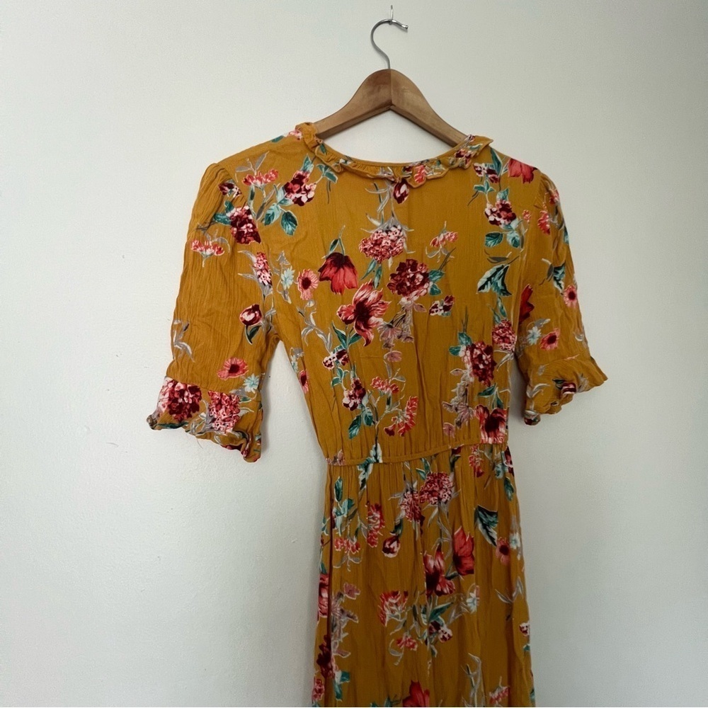 Band Of Gypsies Hudson Floral-Print Maxi Wrap Dress XS - Picture 12 of 13
